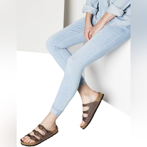 BIRKENSTOCK Women’s Florida Soft Footbed Oiled Leather In Havana 39/8.5-9✨NIB✨ - Picture 2 of 15